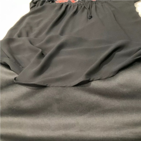 Heart Soul Women’s Cold Shoulder Layered Shift Dress Size Small - Picture 6 of 13